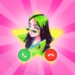 celebrity prank call & chat android application logo